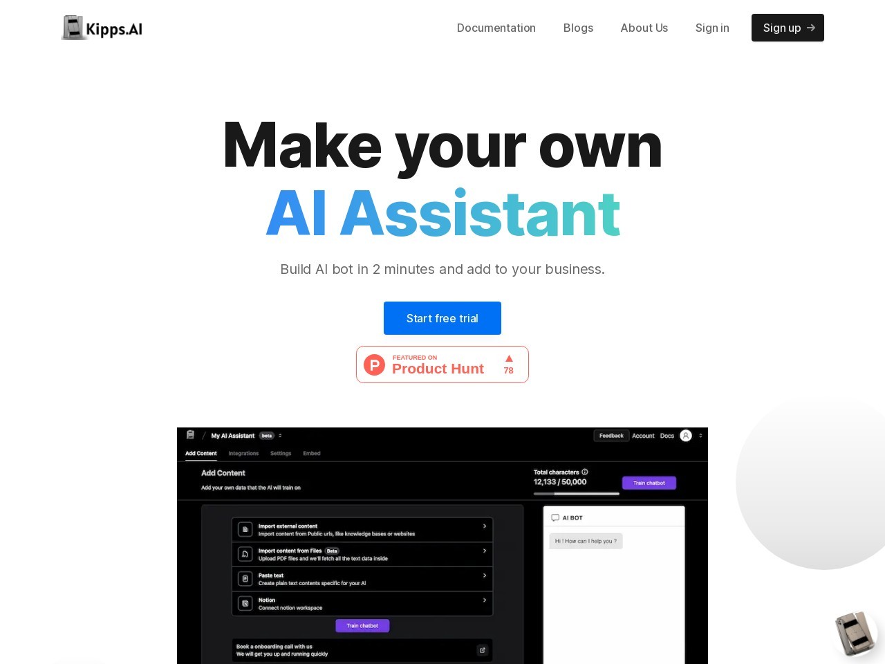 Kipps.AI | Make your own AI Assistant